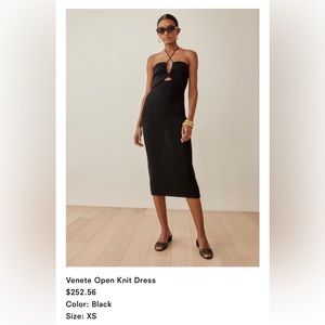 XS Reformation knit dress